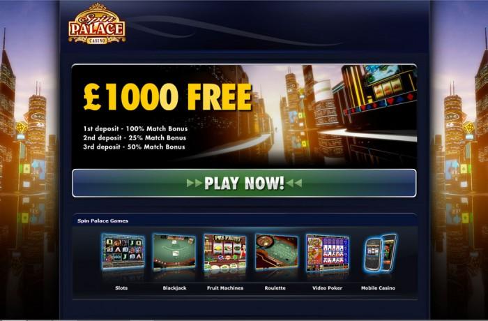 Spin palace casino accueil