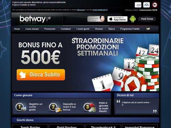 betway casino accueil