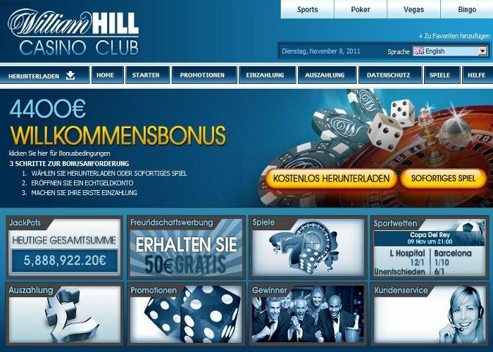 william hill casino accueil